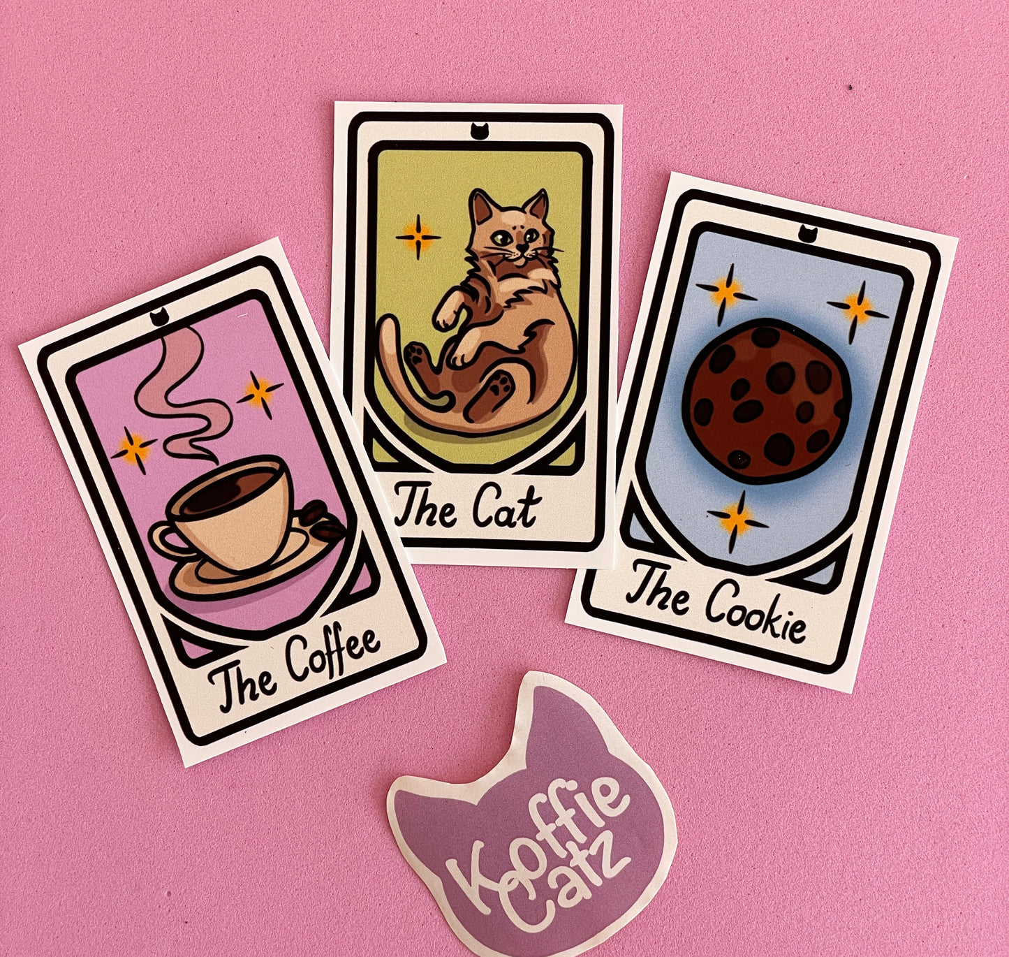 Cat stickers in sets multiple variants
